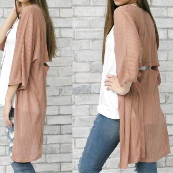 Lightweight Knit Open  Cardigan - Picture 10 of 16